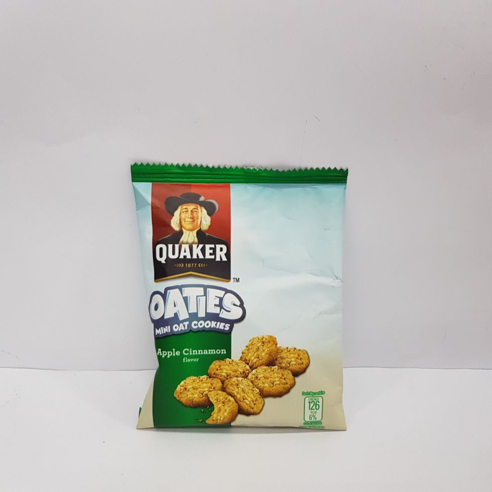 Quaker Oaties Mini Oat Cookies Apple Cinnamon Flavor 28g Shopee