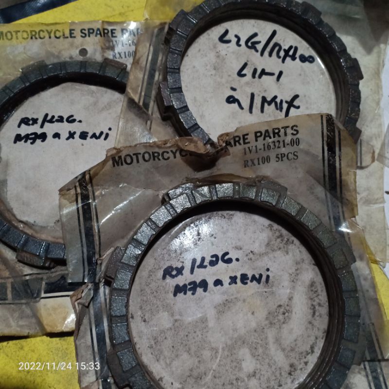 Yamaha Rx100 1V11632100 DT100 yb100 L2G Clutch Linings And Others