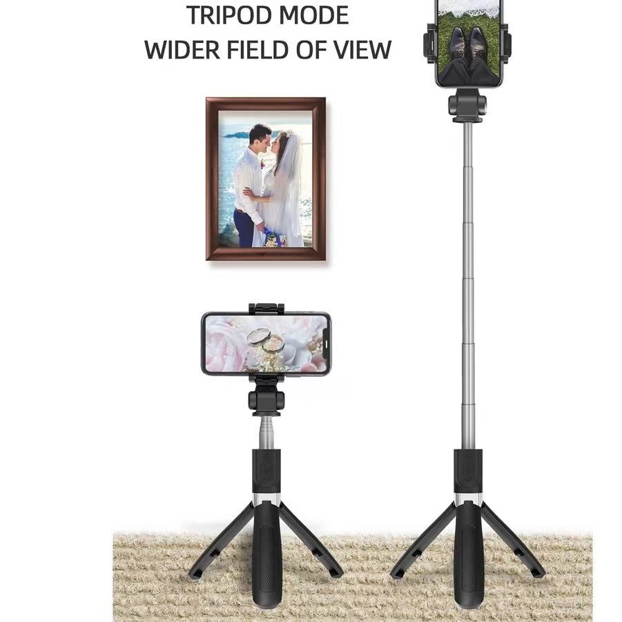 Wireless Bluetooth Selfie Stick Tripod Monopod Stand Phone Holder With Remote Control For Outdoor - Image 2