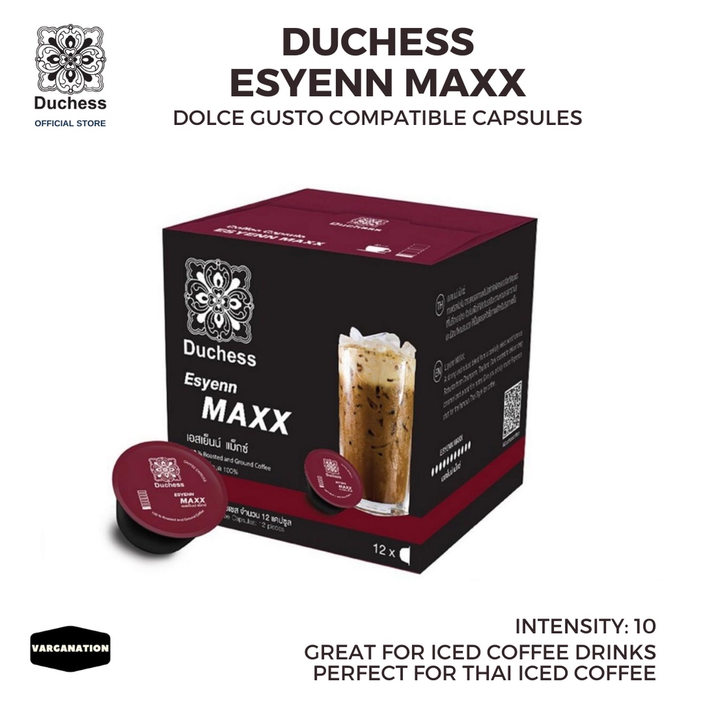 DOLCE GUSTO DUCHESS ESYENN MAXX COFFEE PODS CAPSULES COMPATIBLE 12 PODS