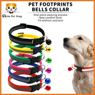 Pet Collar Dog Collar Puppy Reflective Collar Adjustable Cat collar Safety Buckle Bell Neck Strap