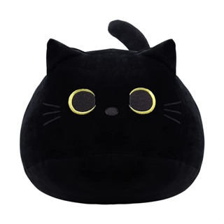 Toybus Black Cat Plush Toy Animal Stuffed Toys Doll Pillow For Kids Girlfriend Gift 40cm