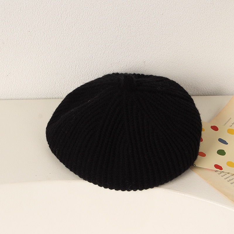 In stockNEWKorean Winter Baby Beret Hat Autumn Solid Bump Stripes Children's Knitted Berets Hats Fo