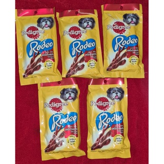 5packs. RODEO PEDIGREE DOG TREATS BEEF AND LIVER FLAVOR