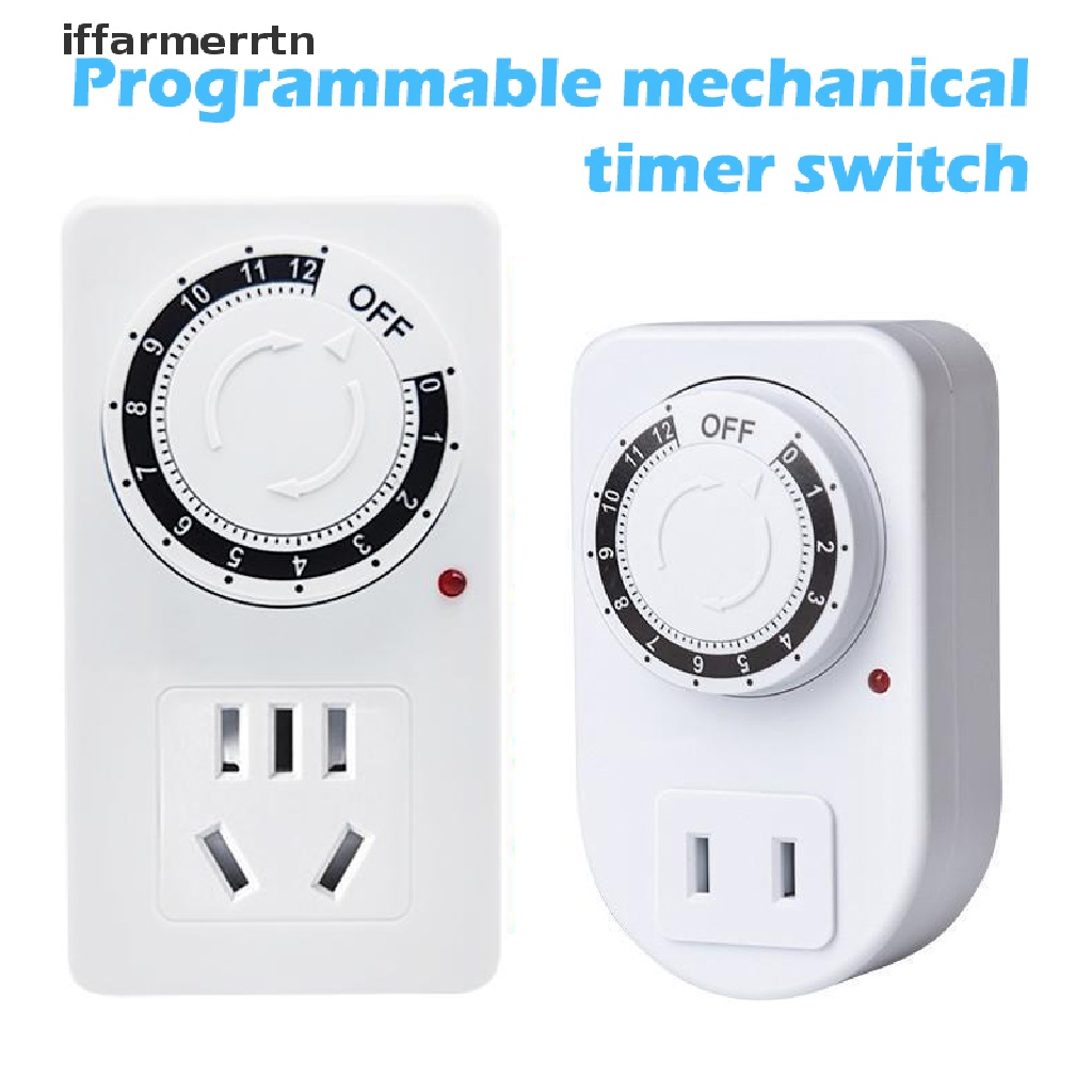 iffar Programmable Mechanical Timer Switch 12 Hours Digital Switch