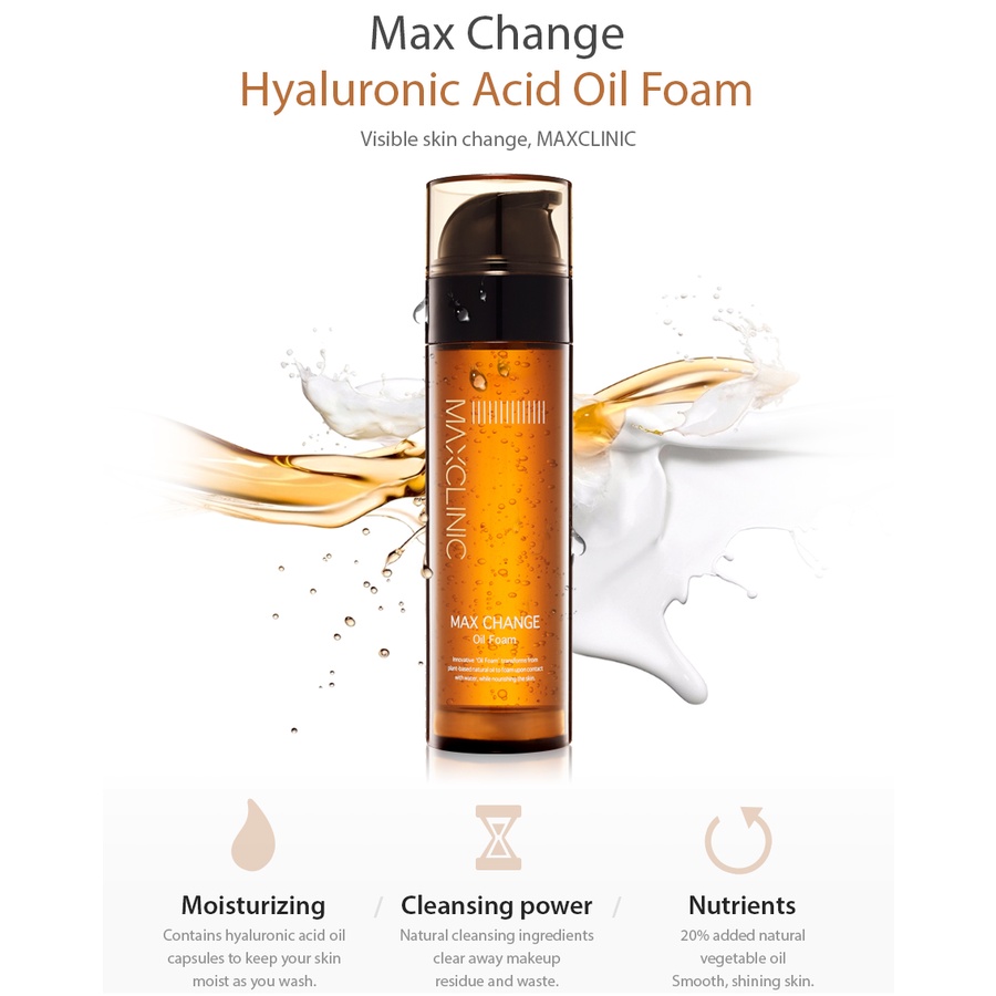 [BUNDLE DEAL of 2] MAXCLINIC Max Change Oil Foam Cleanser (110g) + [Sunscreen 5ml] MAXCLINIC Rosy Pink Tone Up Suncream SPF50+ PA++++ 5ml