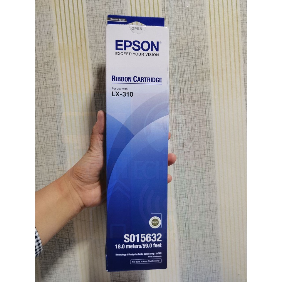 Epson Lx310 SO15632 Genuine Ribbon Cartridge for Dot Matrix Printer