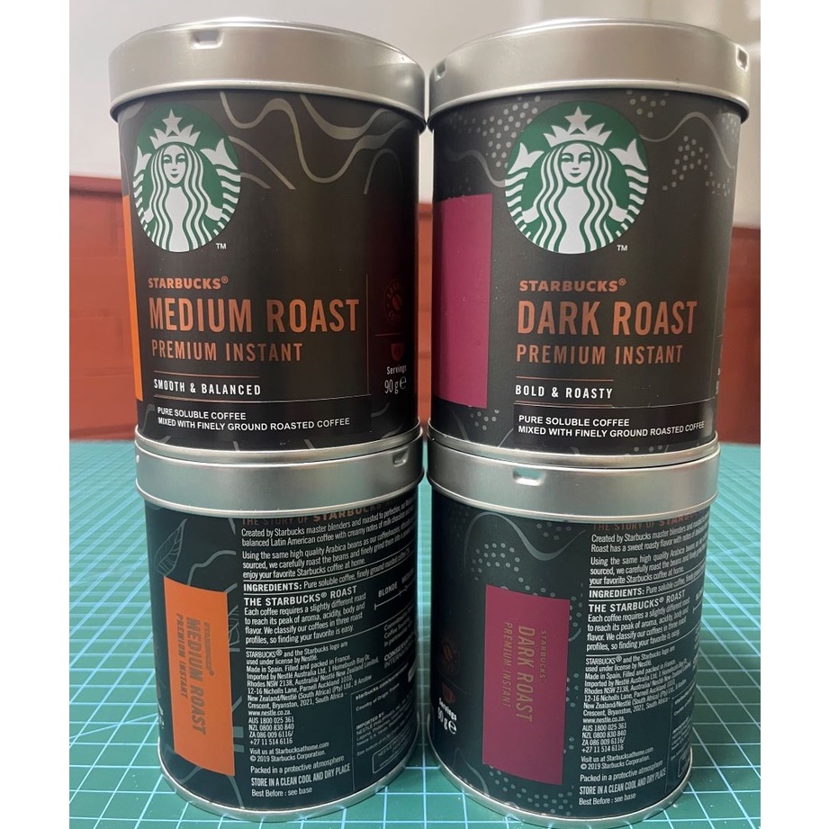 Authentic Starbucks Premium Instant Coffee Dark Roast / Medium Roast