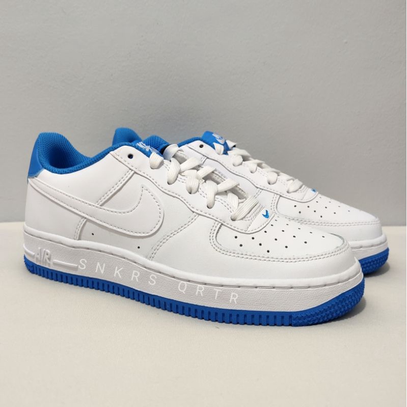 Nike Air Force 1 Light Photo Blue/White | Shopee Philippines