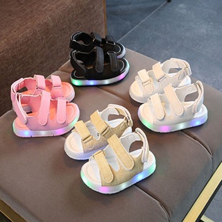 Boy Baby Trendy Girls Sandals Korean Version Flashing Light Shoes Beach 2021 Toddler Boys Children New Style #1