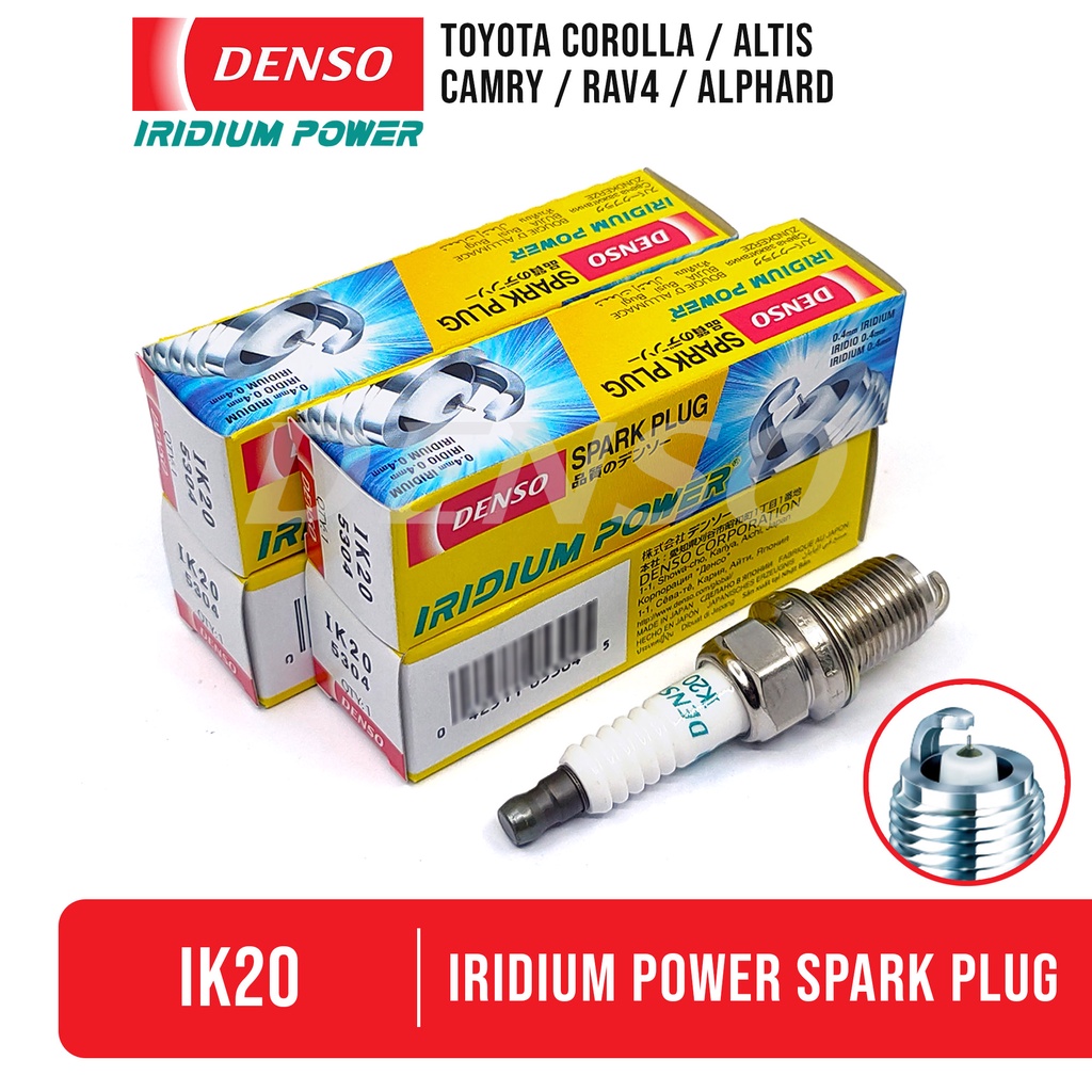 Denso IK20 Iridium Power Spark plug Toyota Corolla Altis Rav4 Camry ...