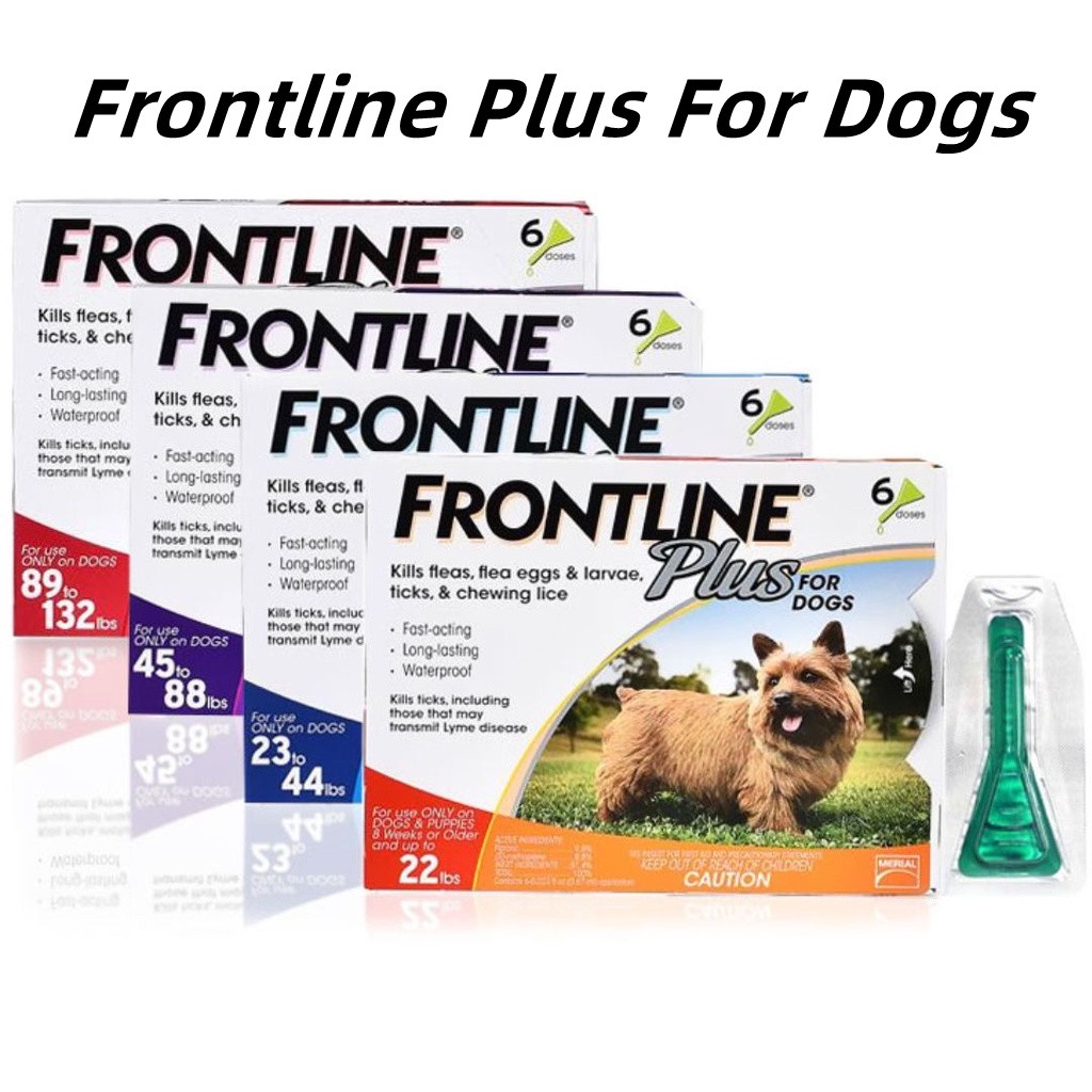 WUTUNS FRONTLINE Plus Flea and Tick Treatment for Dogs(Per Vial)