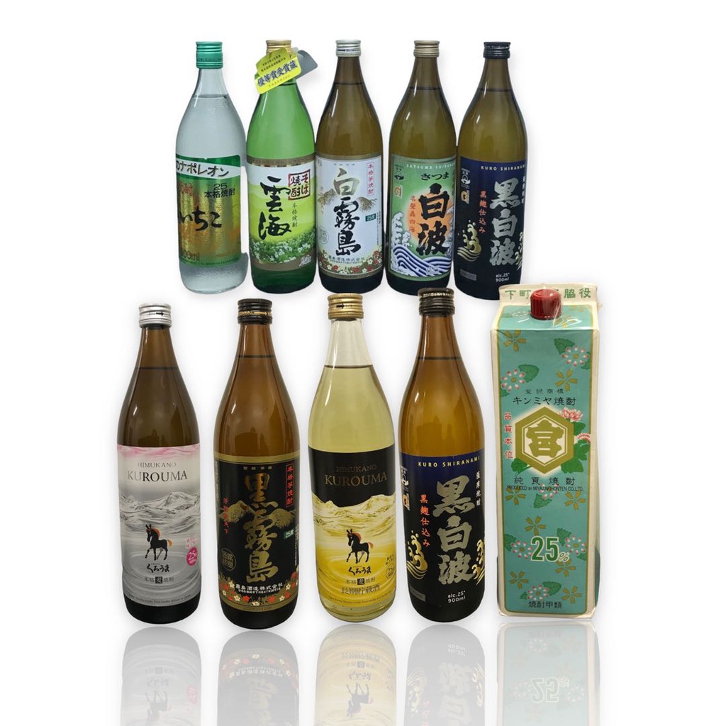 CMH Sake Shochu Satsuma Kuro Shiranami Kirishima HImukano Kagoshima