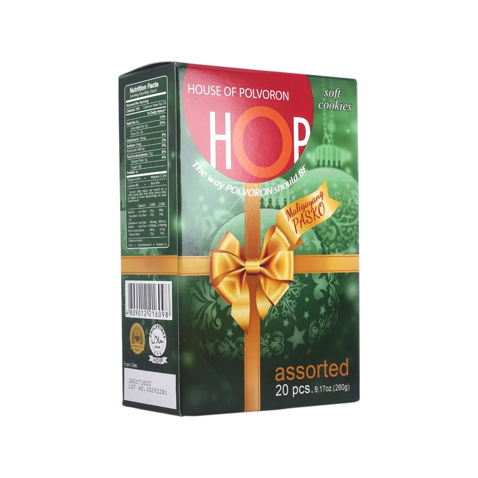 House of Polvoron Assorted Christmas Box 20pcs 260g Shopee Philippines
