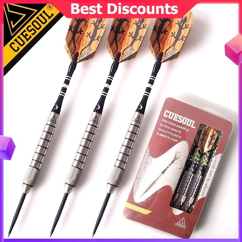CUESOUL 3pcs 30g Tungsten Steel Tips Barrel Darts Aluminum Shafts With