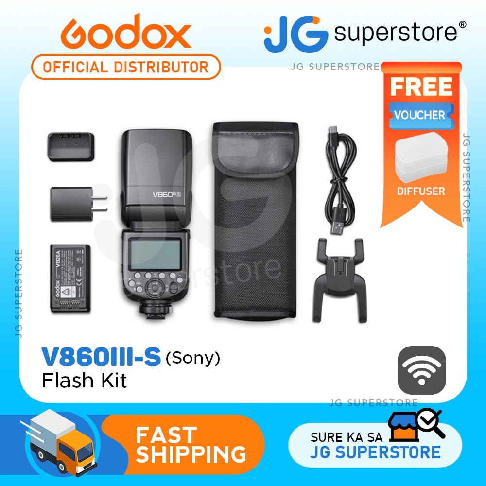 Godox VING V860III-S TTL Li-Ion Flash Kit w/ X Wireless Radio System
