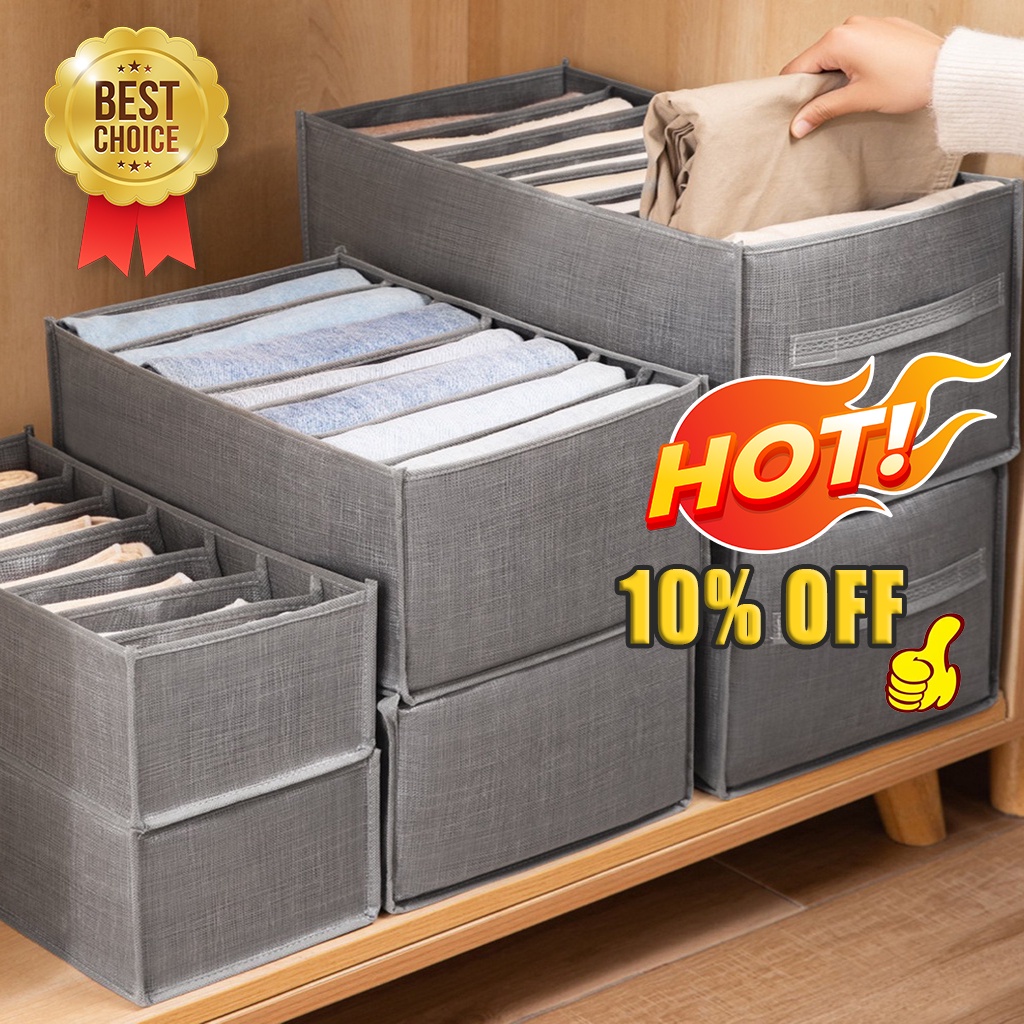 【Free Gift】Clothes Organizer Divider Drawer Underwear Panty