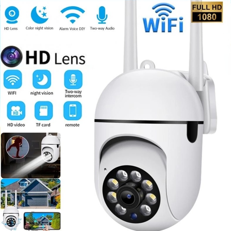 Wifi Zoom Camera Detection Security Camera Support 128GB Outdoor HD