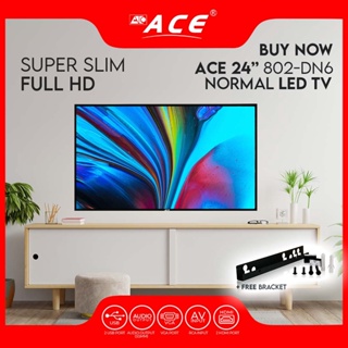 Ace 24 Super Slim Full HD LED TV Black LED-802/free bracket #4