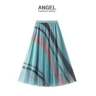 くつろぎカフェタイム セール！新品【マイラン】Stripe Straight Skirt