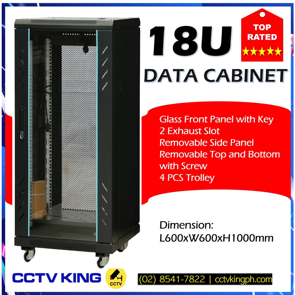 Data Rack Server Rack 18U (Self assemble) Data Network Rack