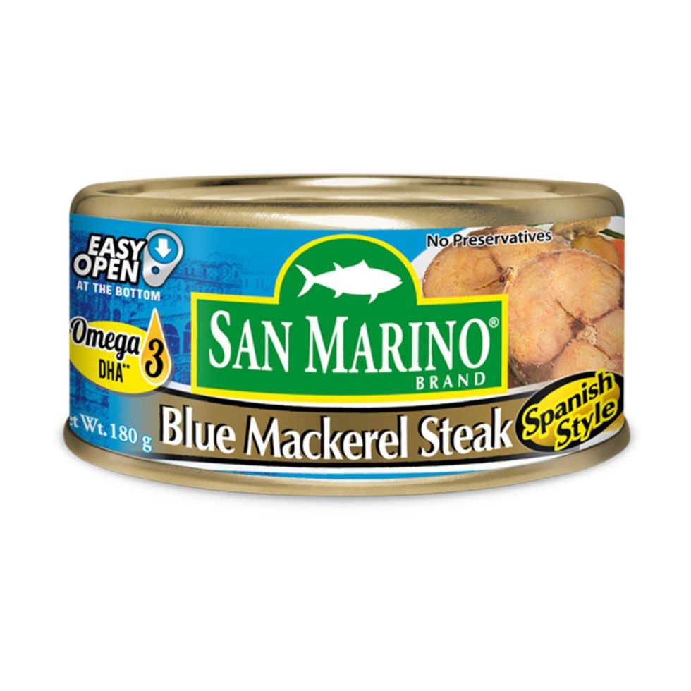 San Marino Blue Mackerel Steak Spanish Style 180g Shopee Philippines