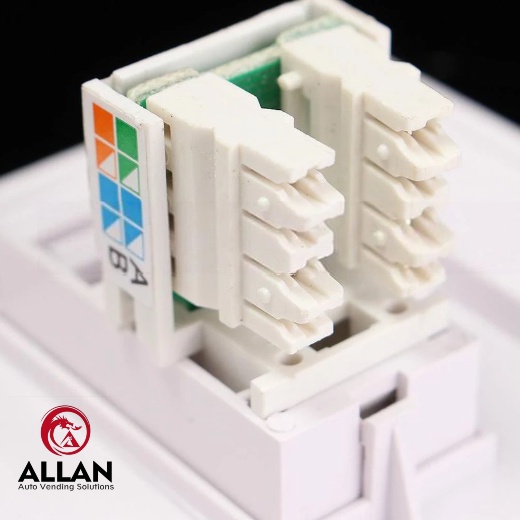 Allan Wallplate RJ11 RJ45 Socket Wall Mount Faceplate,1 Port RJ45 ...