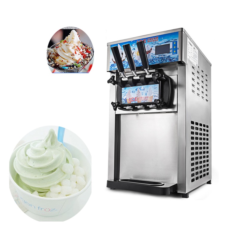 Commercial Cone Softee Softy Icecream Frozen Yogurt Soft Serve Making 