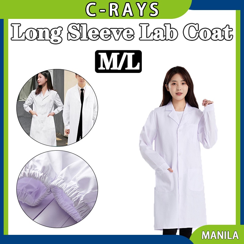 Lab Coat Doctor Coat White Coat Long Sleeve Lab Coat Shopee Philippines