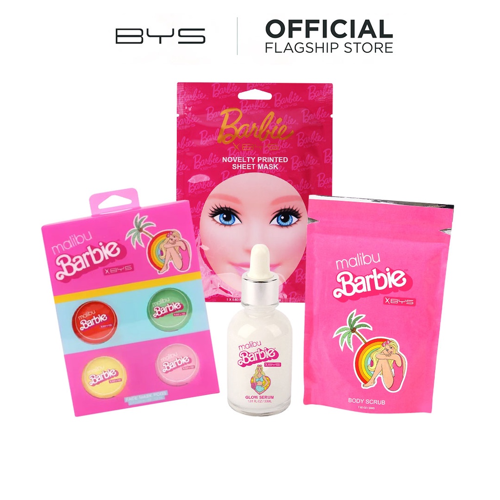 BYS x Barbie Malibu Face Mask Pods SHT 10ML, Face Sheet Mask, Malibu