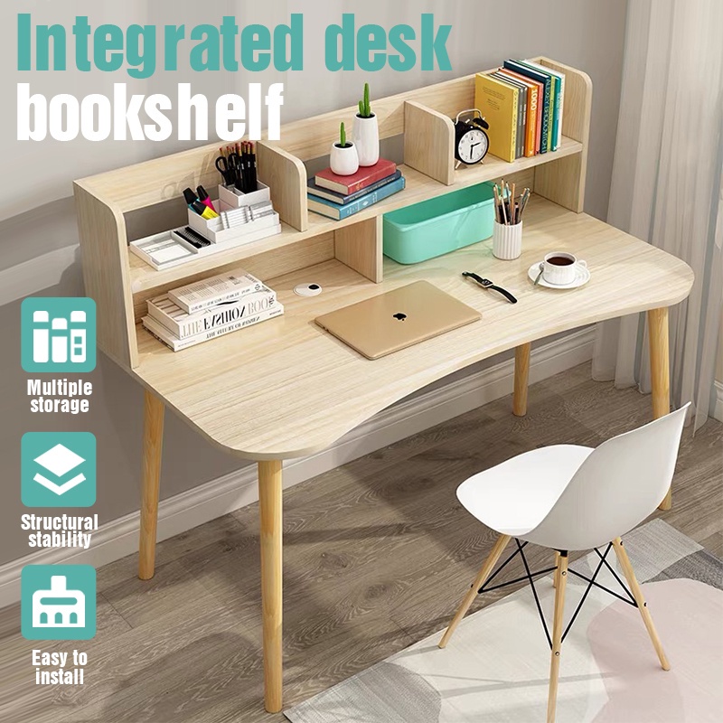 (80*40*103CM) home desktop computer desk student desk with bookshelf