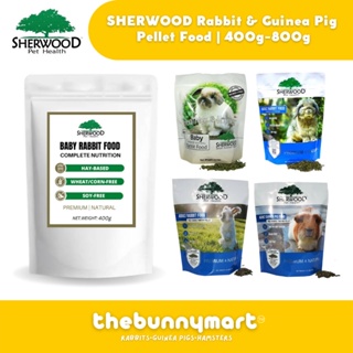 SHERWOOD | Baby & Adult Rabbit/Guinea Pig Food Pellet 400g-800g