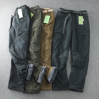 Exported To Germany, Windproof Waterproof Outdoor Fleece Lining Soft Shell Pants Men Straight Winter Casual Multi-Bag Overalls 6XL
