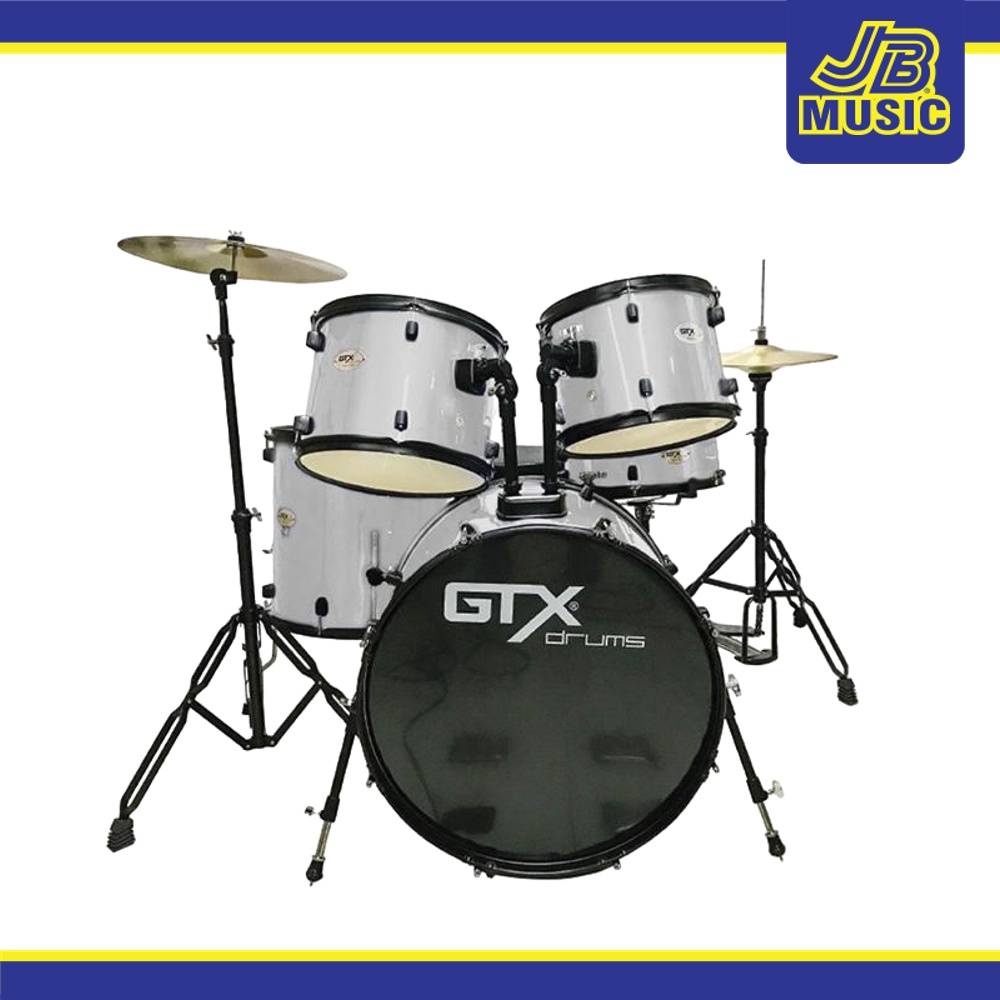 GTX Drum Set 5Piece, JBP1103 (Silver)(Drum Set) Shopee Philippines