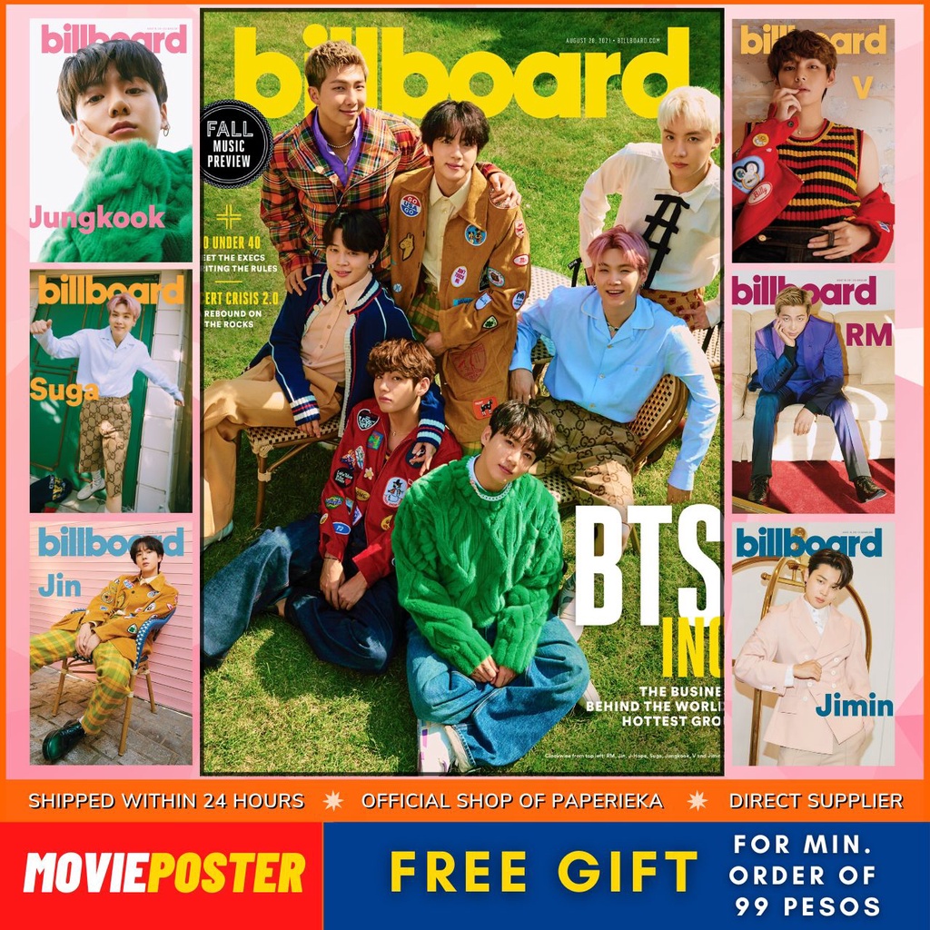 BTS Billboard Edition A4 KPOP Poster & Sticker Posters / KPOP Wall