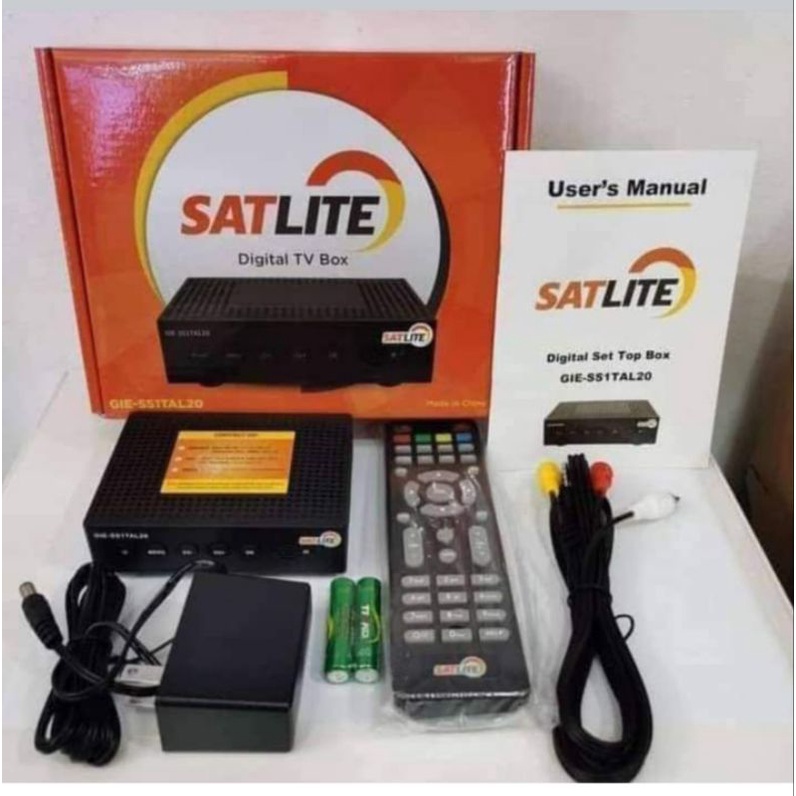 SATLITE BOX complete accessories free 1 month load. Shopee Philippines