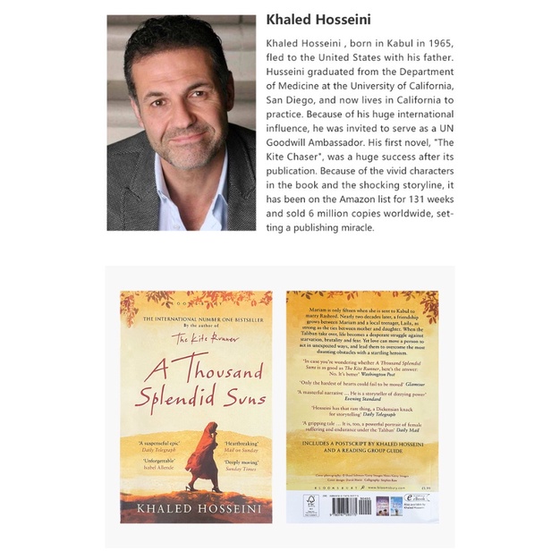 A thousand brilliant suns authentic English novels and English books