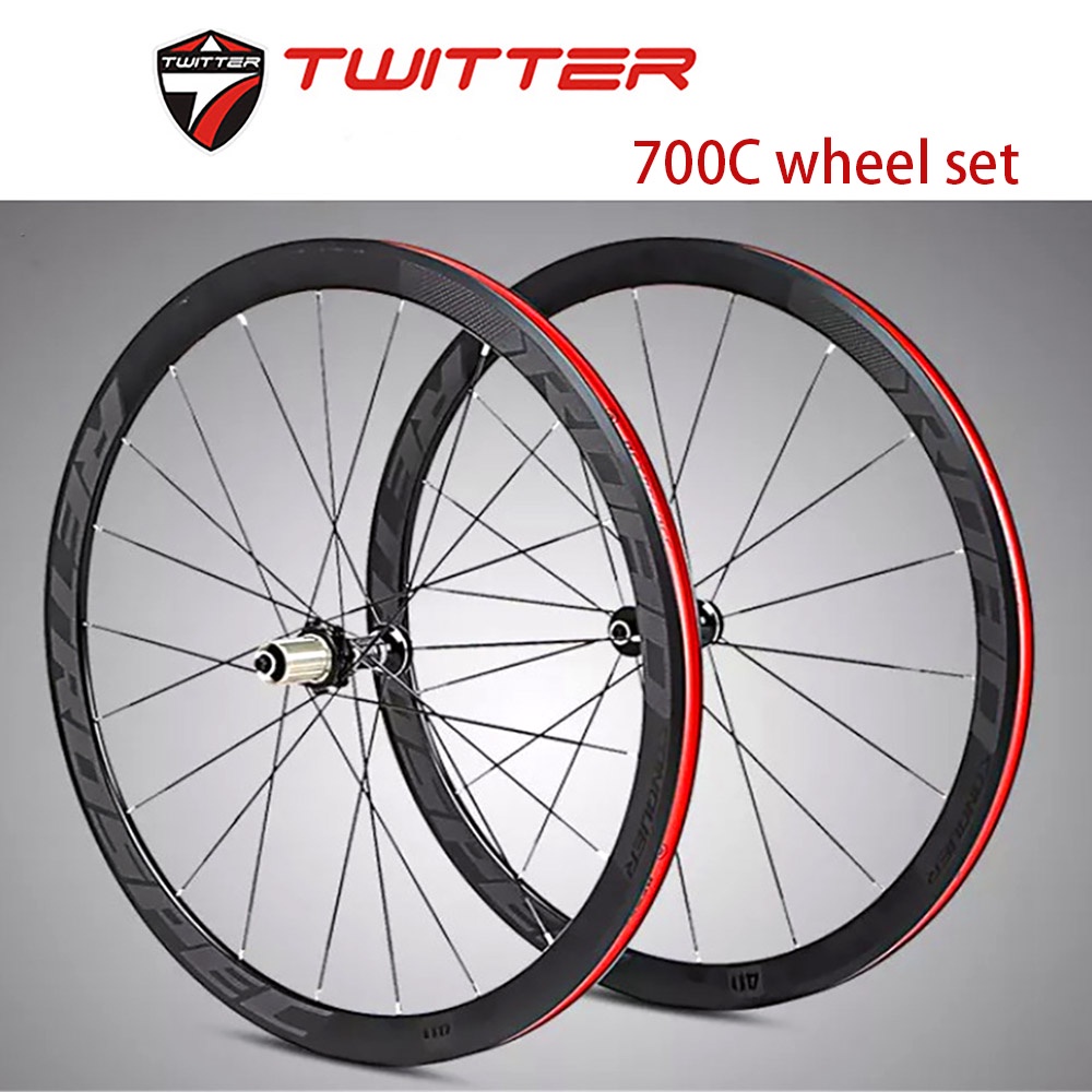 TWITTER wheel 700C road bike wheel set C brake disc brake straightpull