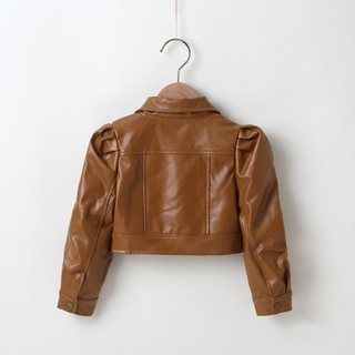 Children's Leather Jacket/Leather Jacket/Leather Jacket Kids/Children's Casual Jacket #4