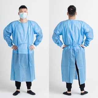 ln stockNEW◙Isolation Gown Non-Woven 25  and 40 GSM Coating Disposable #9