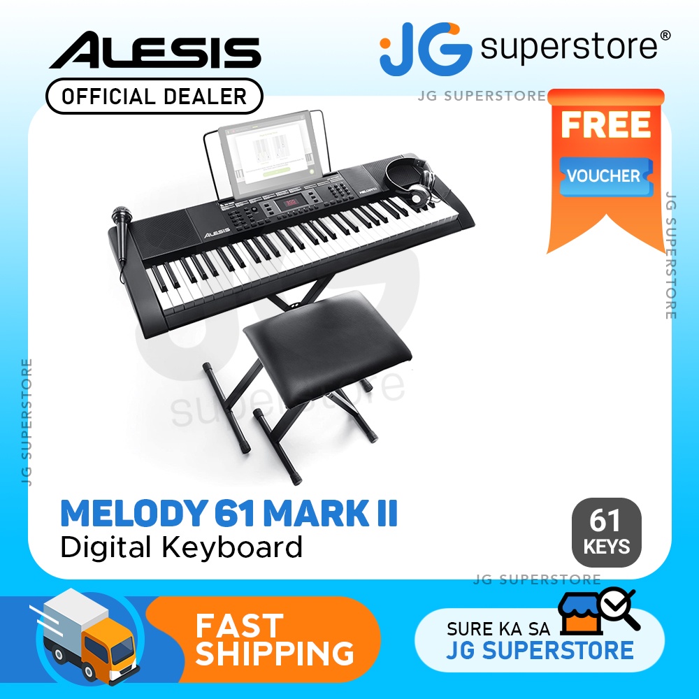 Alesis Melody 61 MKII 61Keys Digital Keyboard with Built In Speakers