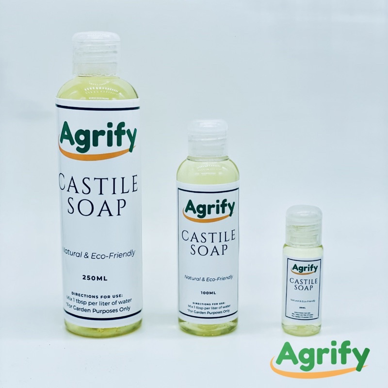 Organic Castile Soap 250ml 100ml 20ml Agrify Neem Oil For Garden Use