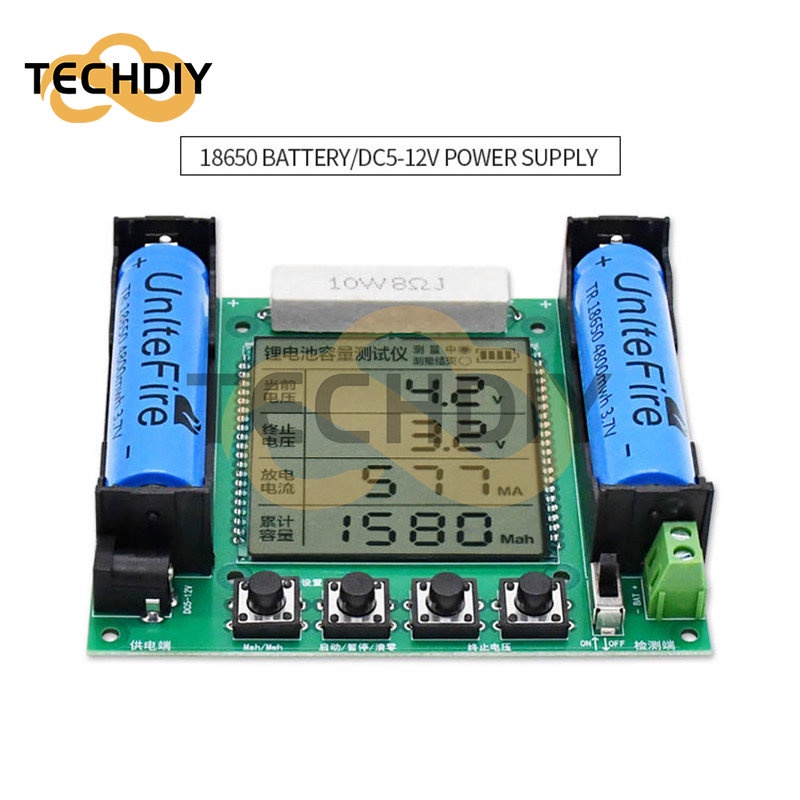 18650 Lithium Battery Capacity Tester Module High Precision XHM239 LCD