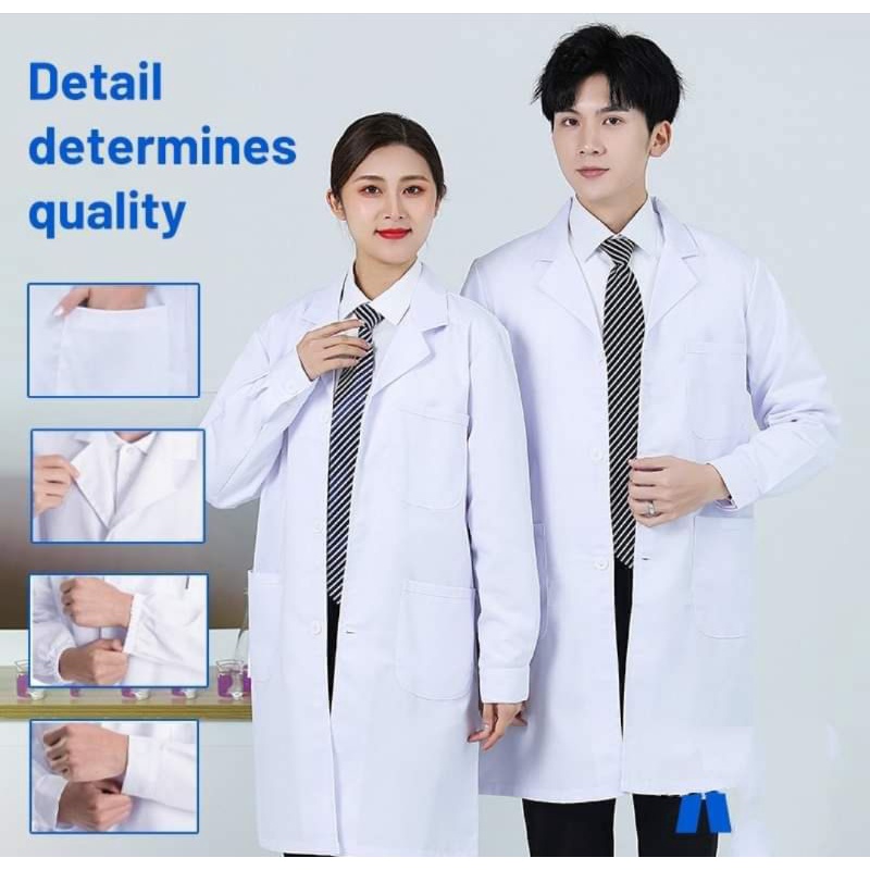 Lab Coat Doctor Coat White Coat Laboratory Gown Shopee Philippines