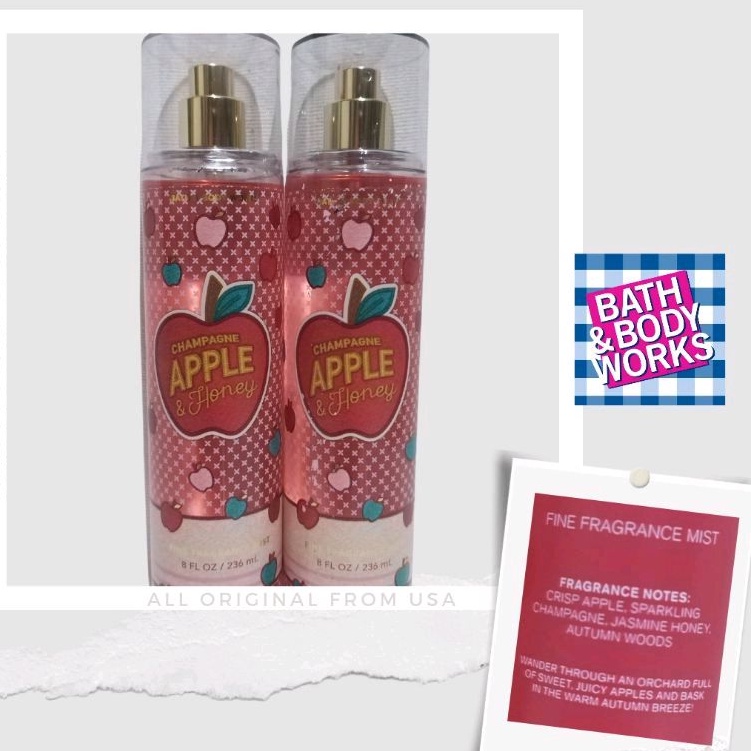 Bath and Body Works, Champagne Apple and Honey 236ml Fine Fragrance