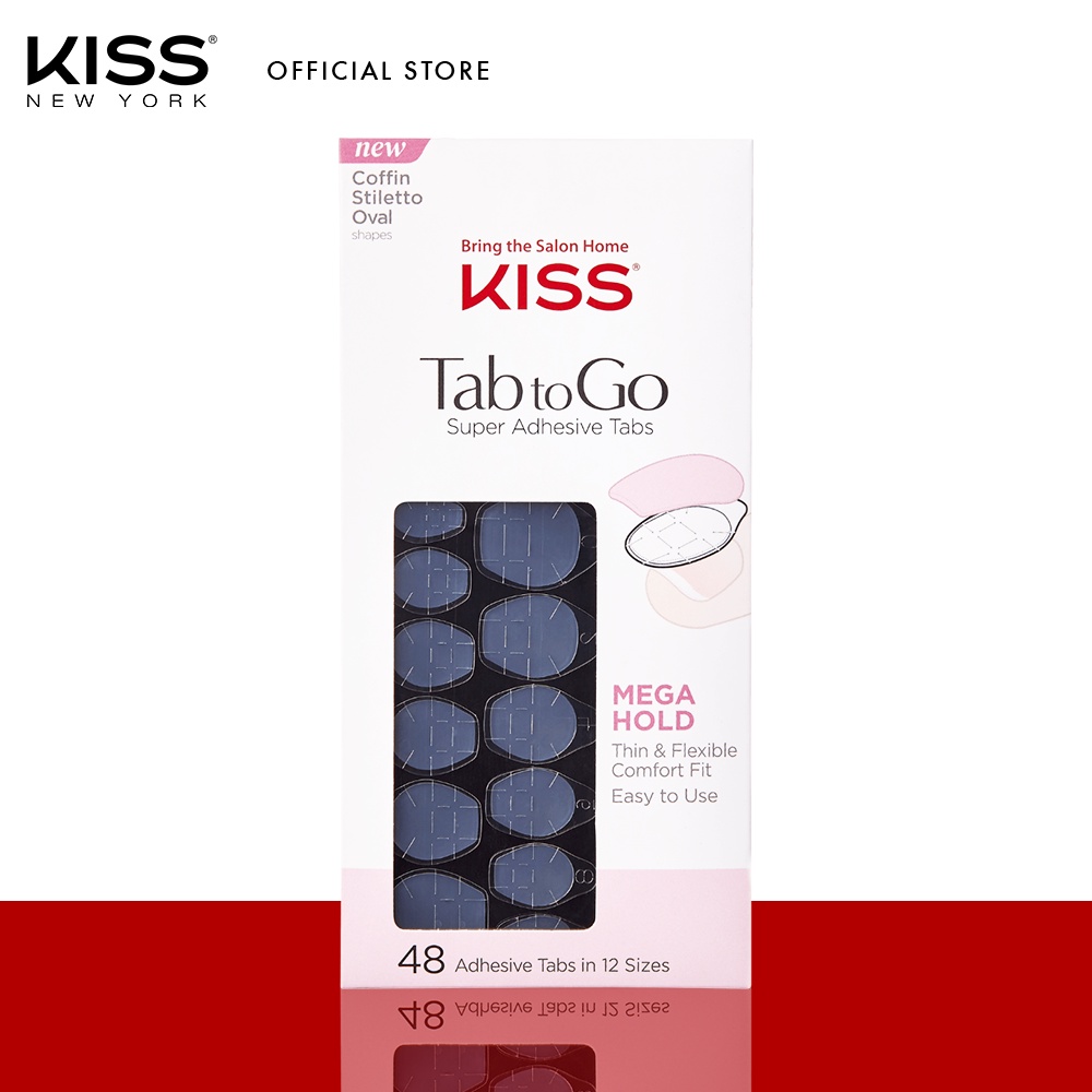 KISS NY Kiss Tab To Go We Got U (Coffin/Oval Shape Nail Adhesive