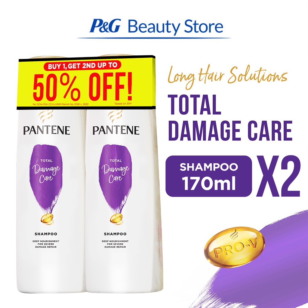 Pantene Total Damage Care Shampoo 170ml Duo Shopee Philippines