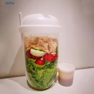 [SNOW] Fresh Salad Cup to Go Container Set with Fork Sauce Cup Portable Picnic Bento [PH] #4