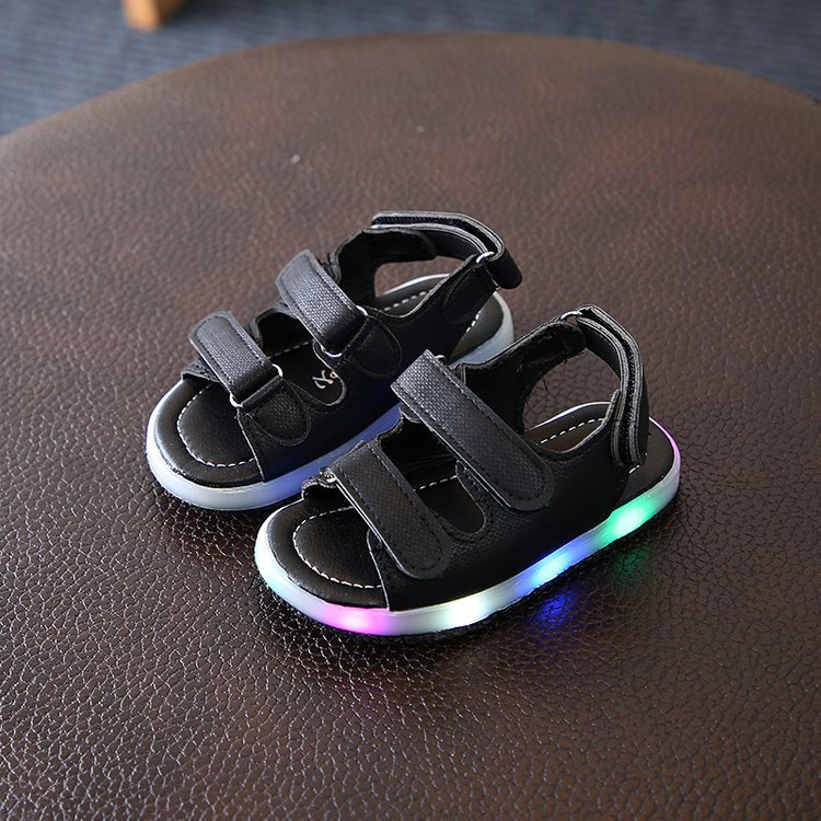 Boy Baby Trendy Girls Sandals Korean Version Flashing Light Shoes Beach 2021 Toddler Boys Children New Style