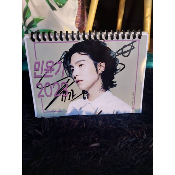 BTS Min Yoon Gi SUGA Calendar (Minimalist Desk Calendar) Shopee